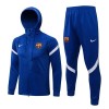 FC Barcelona Trænings jacke Hoodie 2022-23 Blå FC Barcelona Trænings jacke Hoodie 2022-23 Blå